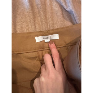 Women's LOFT Brown Petite Trousers 4P